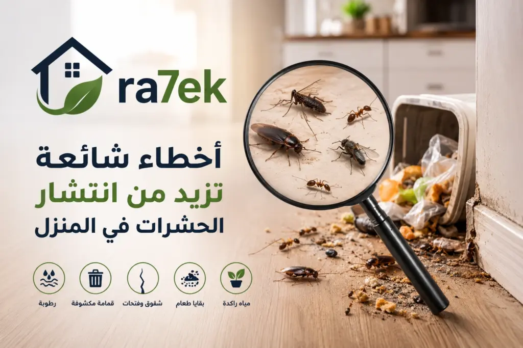 اخطاء شائعة تزيد من انتشار الحشرات في المنزل