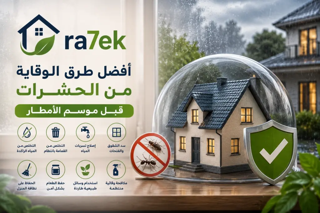 افضل طرق الوقاية من الحشرات قبل موسم الامطار