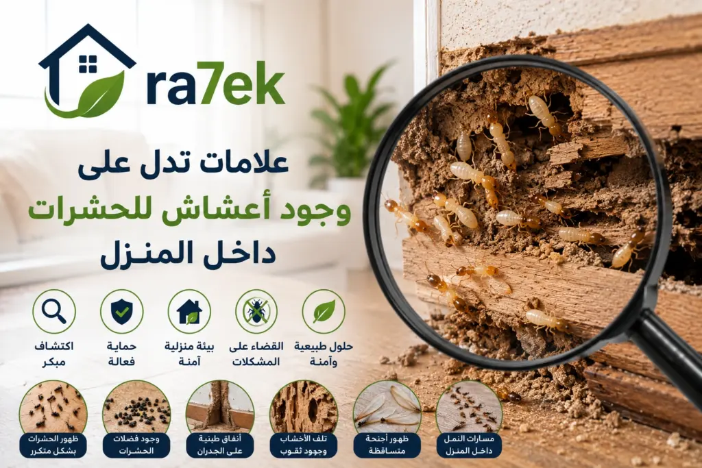 علامات تدل على وجود اعشاش للحشرات داخل المنزل